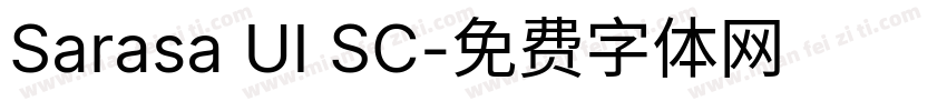 Sarasa UI SC字体转换